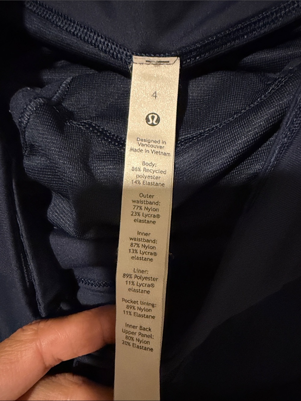 Lululemon Navy Blue Speed-Up Running Shorts Size 4 - Picture 2 of 13